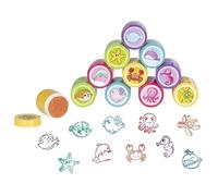 Goki set di timbri animali marini - giocattoli creativi per bambini