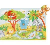 Goki Sound-puzzle, zoo animals, with animal voices 30 x 21 x 3