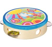 goki Sunshine 61841 - Tamburello per bambini in legno e metallo