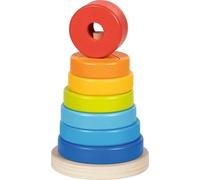 Goki vormenstapeltoren houten speelgoed educatief stapelen