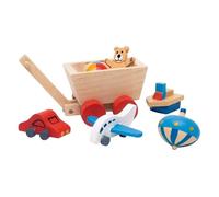 Goki Wooden Furniture, 7 Pieces for Dollhouses, Multicolored