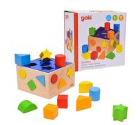 Sortierbox Gioco Classificazione 10 Mattoncini IN Legno Goki WM254