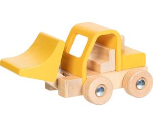 Goki wooden toy wheel loader for children - durable and safe
