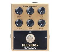 GOKKO AMPLI PEDAL PLEXIBOX GK-36 - Pedale analogica per effetti per chitarra britannica, emula amplificatori Marshall con 6 controlli per la modellazione del tono