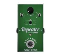 GOKKO REPEATER Looper Pedal GK-27 - Pedale Looper per chitarra con annullamento/ripetizione, 10 minuti di loop, True Bypass e facile sovrascrittura per performance dal vivo e pratica