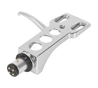 Gokoti Universale LP Disc Giradischi Phono Giradischi Headshell 4-Pin Lega di Alluminio con OFC Leadwires per Direct-Drive Giradischi