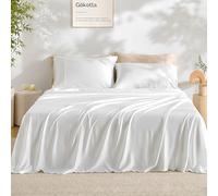 GOKOTTA Set di lenzuola per letto king size, 4 pezzi, super morbide, rinfrescanti, per chi dorme caldo, lussuose lenzuola traspiranti e setose, con tasca profonda fino a 40,6 cm, resistenti, con