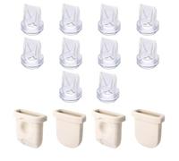 Goktvai 14 pezzi di ricambio per tiralatte Eufy S1 Pro/S1/E10/E20 | Kit di 4 diaframmi in silicone e 10 valvole a becco d'anatra compatibile con Eufy S1 Pro S1 E20 E10 accessori indossabili per