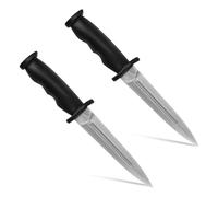 Goktvai 2pz Coltelli Allenamento Plastica, 25cm Sicuro Pugnale in Plastica per Giocare Combattere Giocattolo Spada Corta Realistica Accessori Costumi Assassino Arma Arti Marziali per Halloween