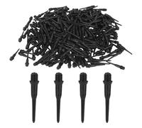 Goktvai 300 punte per freccette con filettatura 2BA, in plastica nera, punte di ricambio per bersaglio per freccette, facili da installare, accessori