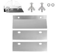 Goktvai Set Raschietti per Piastra, Include 2 Lame di Ricambio e 1 Deflettore Kit Pulizia della Piastra Pratici Accessori Barbecue Adatti per la Pulizia della Griglia All'Aperto