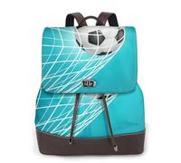 Gol di calcio, calcio vincente,Zaino da donna, impermeabile, leggero, in pelle PU, alla moda, da viaggio
