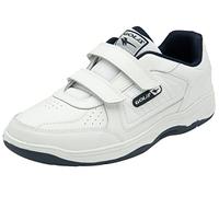 Gola Belmont 2 Wide Twin Bar, Scarpe da Passeggio Uomo, Bianco Blu Marino, 45 EU Larga