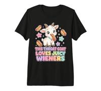 Gola Capra Wiener Bocca Kawaii Chibi Maglietta Premium