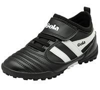Gola Ceptor Turf QF, Scarpe da Football Unisex-Bambini, Nero e Bianco, 27 EU