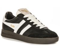 GOLA CLASSICS Cyclone Le Lacci Retrò Camoscio Donna Sportivo Bianco Nero UK 3 -