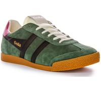 Gola Classics Elan Low Profile Suede Retro Donna Trainer Verde Nero EU 36-42