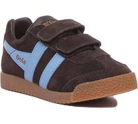 Gola Classics Harrier 2 Strap Hook And Loop Trainer Scarpe In Grafite UK 1 - 13