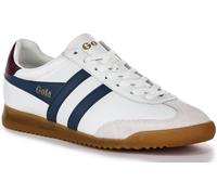 GOLA CLASSICS Siluro 80s Gomma Suola Pelle Uomo Trainer Bianco Navy EU 39-46