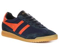 Gola Classics Tornado Suede Lace Up Trainer Unisex In Blu Arancione UK 7 -12