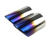 Gola Coda Dell'auto 2 Pezzi/set Punte Per Silenziatore Di Scarico Per E46 E38 E90 E60 E36 F30 F30 X3 E83(Blue)