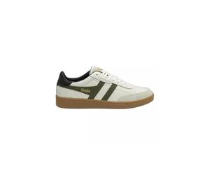 Gola Contact Leather, Scarpe da Ginnastica Uomo, White Khaki Black Gum, 41 EU