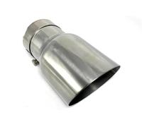 Gola della Coda dell'auto Accessorio Per La Modifica Dell'auto Del Silenziatore Del Tubo Di Scarico Universale In Acciaio Inossidabile 304 Da 1 Pezzo Coda Gola(76MM IN 101MM OUT)