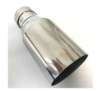 Gola della Coda dell'auto Bordo Piatto Tubo Di Scarico Universale In Acciaio Inossidabile Silenziatore Punta Per La Modifica Degli Accessori Per Auto Coda Gola(66MM IN- 89MM OUT)