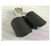 Gola della Coda dell'auto Fibra Carbonio Scarico Universale In Acciaio Inossidabile Per Auto DOPPIO Tubo Di Scarico Silenziatore Punta Per Modifica Auto Per W222 Coda Gola(60MM IN -101MM OUT)