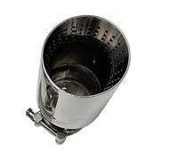 Gola della Coda dell'auto Foro Di Uscita Corno Della Gola Di Coda Di Grande Diametro 89mm 101mm 114mm Dimensioni 1 Pz Tubo Di Scarico In Acciaio Inossidabile 304 Coda Gola(60mm-101mm)