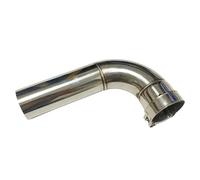 Gola della Coda dell'auto Gli Accessori Per Auto Il Tubo Di Scarico Tubo Girevole A 90 Gradi In Acciaio Inossidabile La Marmitta È Collegata Al Gomito Coda Gola(54mm-57mm)