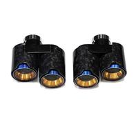 Gola della Coda dell'auto Per BMW Per G20 G21 330i Per 320d 330d Punta Di Scarico Punta Silenziatore Ugello Di Scarico Tubo Di Scarico 2.5 ''Pollici Tubo Di Scappamento Coda Gola(Carbon Fiber Type B)