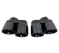 Gola della Coda dell'auto Per BMW Per X5 X6 X7 G05 G06 G07 2019-2023 Tubo Di Scarico Aggiornamento Nero Quad Fibra Di Carbonio Silenziatore Punta Dell'ugello Coda Gola(Acciaio inossidabile)