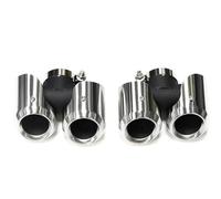 Gola della Coda dell'auto Per Land Per Rover Per Defender L663 2020 2021 P40090 2.0T 110 3.0T Doppio Punte Di Scarico Tubo Di Scarico Punta Del Silenziatore Coda Gola(Silver 2.0t)