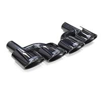Gola della Coda dell'auto Per Mercedes Per Benz W204 Per Classe C Per Classe E 1 Paio Di Terminali Di Scarico Per Auto 4 Uscite Terminale Di Scarico Silenziatore Di Scarico Coda Gola(Black R)