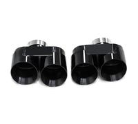 Gola della Coda dell'auto Punta Di Scarico Terminale Di Scarico Punta Del Silenziatore Tubo Di Scarico Ugello Per BMW Per La Serie 3 G20 G21 330i 330e 2019+ Coda Gola(Black Type A)