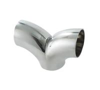 Gola della Coda dell'auto Raccordi Per Tubi Di Scarico Saldati Per Tubi A T In Acciaio Inossidabile 304 Raccordi A Spina Di Pesce Coda Gola(38mm)