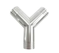 Gola della Coda dell'auto Raccordo In Acciaio Inossidabile 304 A 3 Vie Con Saldatura Testa A Testa A Forma Di Y Da 8/10/12,7/16/19/-76 Mm Coda Gola(19mm)