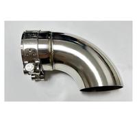 Gola della Coda dell'auto Ricambi Auto Soppressore Del Tubo Di Scarico Raccordo A Gomito Di Uscita Dello Scarico In Acciaio Inossidabile Coda Gola(51mm)
