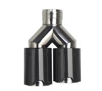 Gola della Coda dell'auto Terminali Di Scarico Universali In Acciaio Inossidabile Con Terminale Di Scarico A Doppia Canna In Un Unico Pezzo Accessori Per Auto Coda Gola(Giusto)