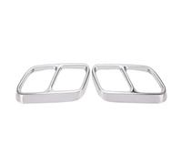 Gola della coda posteriore Auto Quad Scarico Punta Trim Per Mercedes Per Benz CLS W218 2012-2017(ARGENTO)
