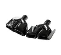 Gola della coda posteriore Per Mercedes Per Benz W212 Classe E AMG E63 Quattro Uscite Tubo Di Scarico Ugello Marmitta(Y-Nero)
