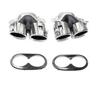 Gola della coda posteriore Quadruplo Scarico Punte Marmitta Per Mercedes Per Benz W177 C118 CLA35 X247(UN)