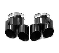 Gola della coda posteriore Terminale Di Scarico Per G05 X5 G06 X6 G07 X7 Silenziatore In Acciaio Inox(Nero)