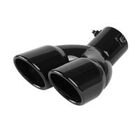 Gola della Coda Posteriore Terminale di Scarico Universale per Auto Silenziatore A Doppia Uscita(Nero Piegato)