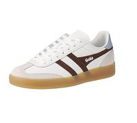 Gola Donna Viper LeatherSneaker, White Dark Brown Air Gum, 36 EU