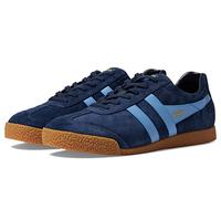 Gola Harrier - Scarpe da donna con lacci, in pelle nabuk blu, taglia 42, Blu, 42 EU