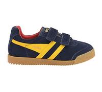 Gola Harrier Strap CKA192EY, Basket, Blu Navy Giallo Sole Rosso, 35 EU