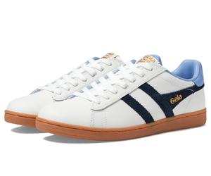 Gola Pelle Equipe II Uomo, Bianco/Navy/Vista Blue, 10