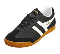 Gola Sneaker da Uomo Low Harrier Leather, Bianco e Nero, 42 EU